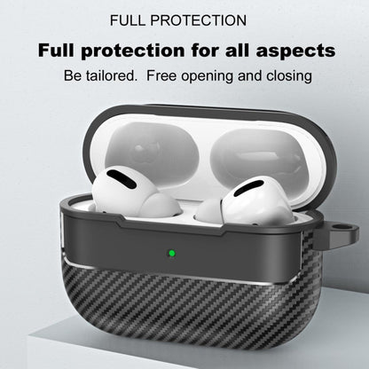 Techsuit CarbonFiber tok Apple AirPods Pro 3-hoz, Fekete