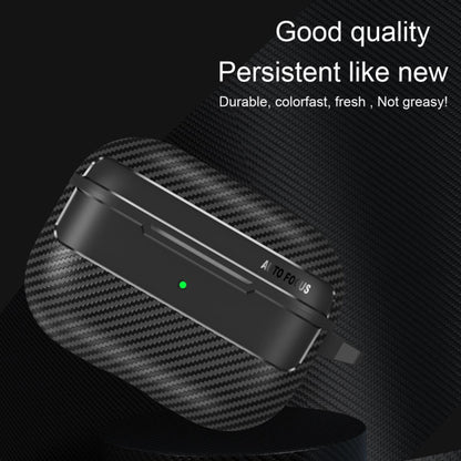 Techsuit CarbonFiber tok Apple AirPods Pro 3-hoz, Fekete