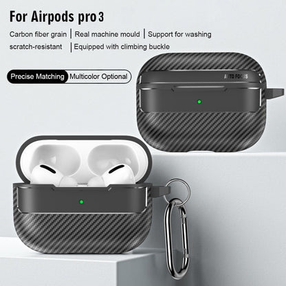 Techsuit CarbonFiber tok Apple AirPods Pro 3-hoz, Fekete