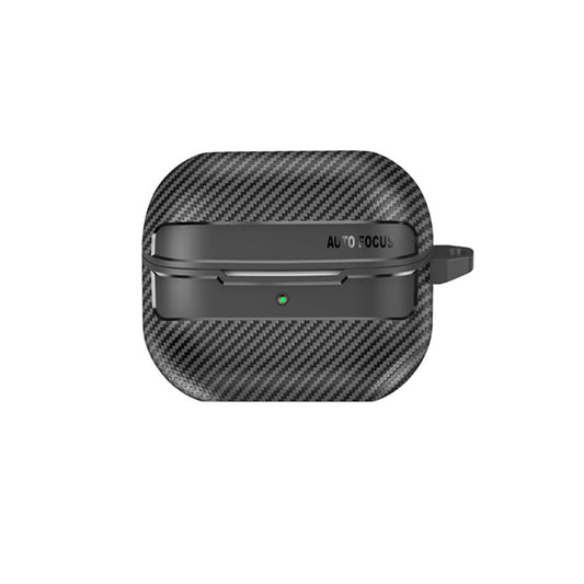 Techsuit CarbonFiber tok Samsung Galaxy Buds3 FE / Buds3 Pro / Buds3 számára, fekete