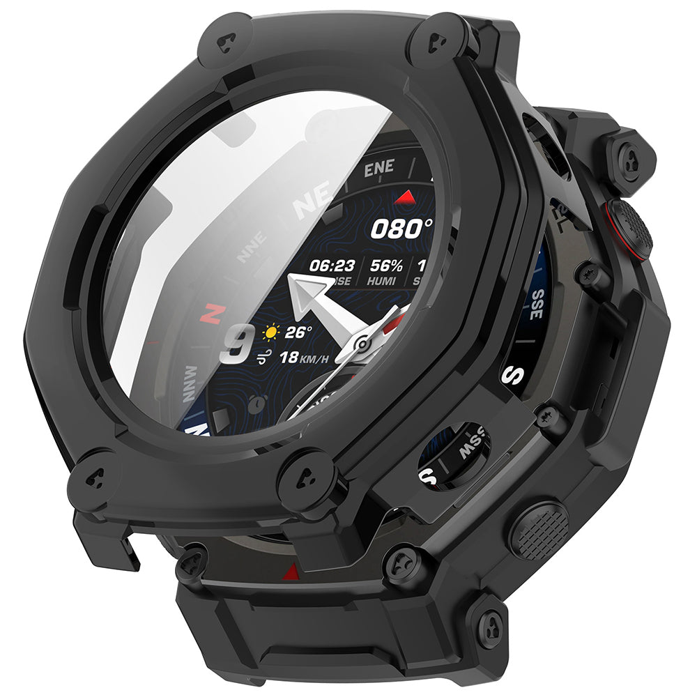 Techsuit Defense360 Pro tok az Amazfit T-Rex 3 Pro-hoz, Fekete
