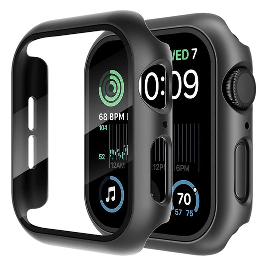 Techsuit Defense360 Pro tok Apple Watch 44mm Series-hez, Fekete