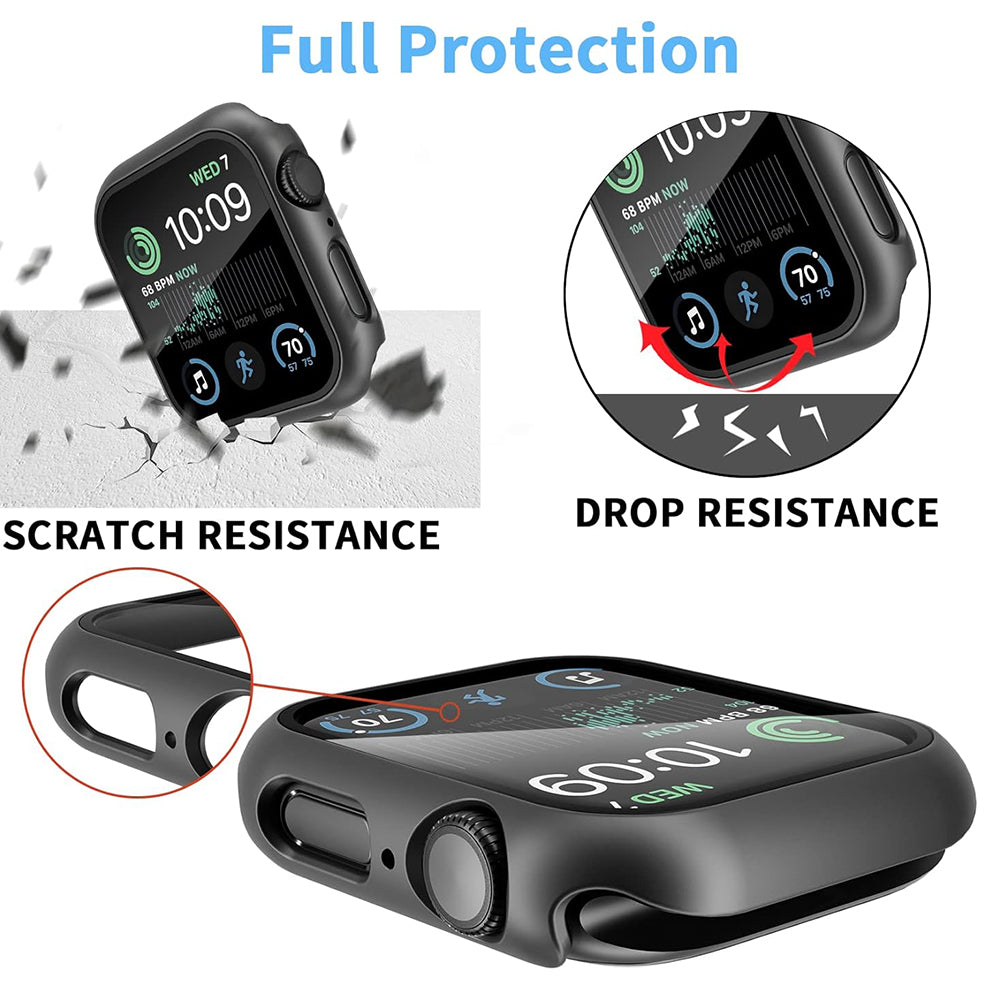 Techsuit Defense360 Pro Case for Apple Watch 44mm Series, Black