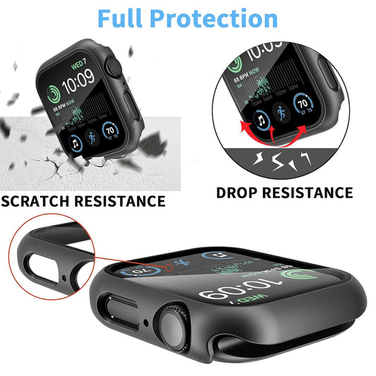 Techsuit Defense360 Pro tok Apple Watch 44mm Series-hez, Fekete