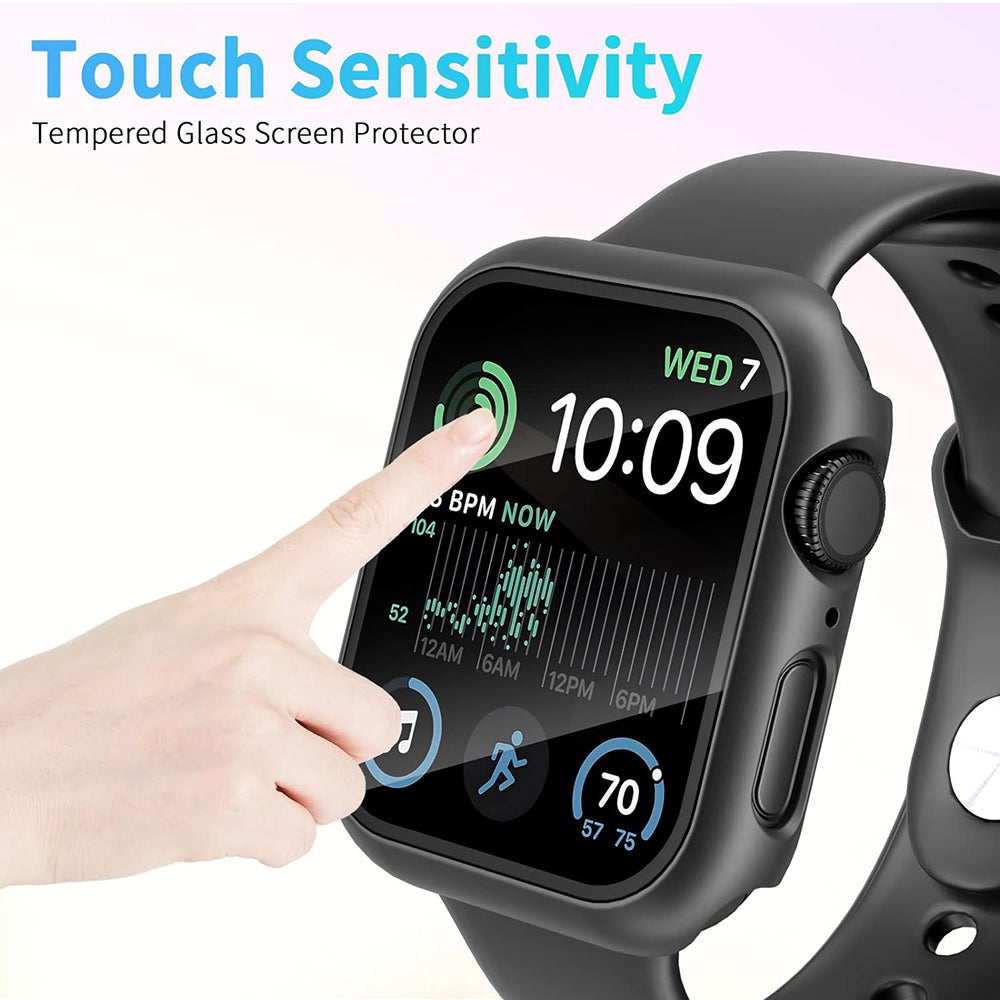 Techsuit Defense360 Pro Case for Apple Watch 44mm Series, Black