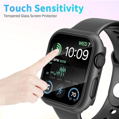Techsuit Defense360 Pro Case for Apple Watch 44mm Series, Black