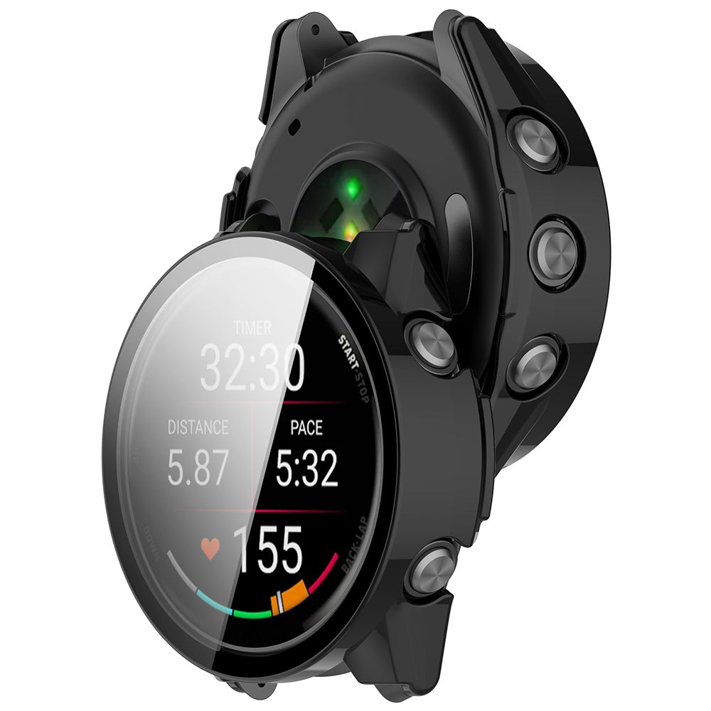 Techsuit Defense360 Pro tok Garmin Forerunner 170 / 70-hez, Fekete