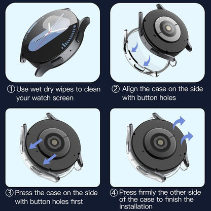 Techsuit Defense360 Pro tok Samsung Galaxy Watch7 44mm-hez, Átlátszó