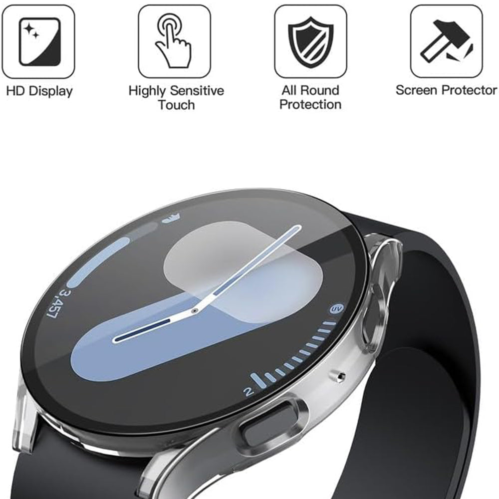 Techsuit Defense360 Pro tok Samsung Galaxy Watch7 44mm-hez, Átlátszó