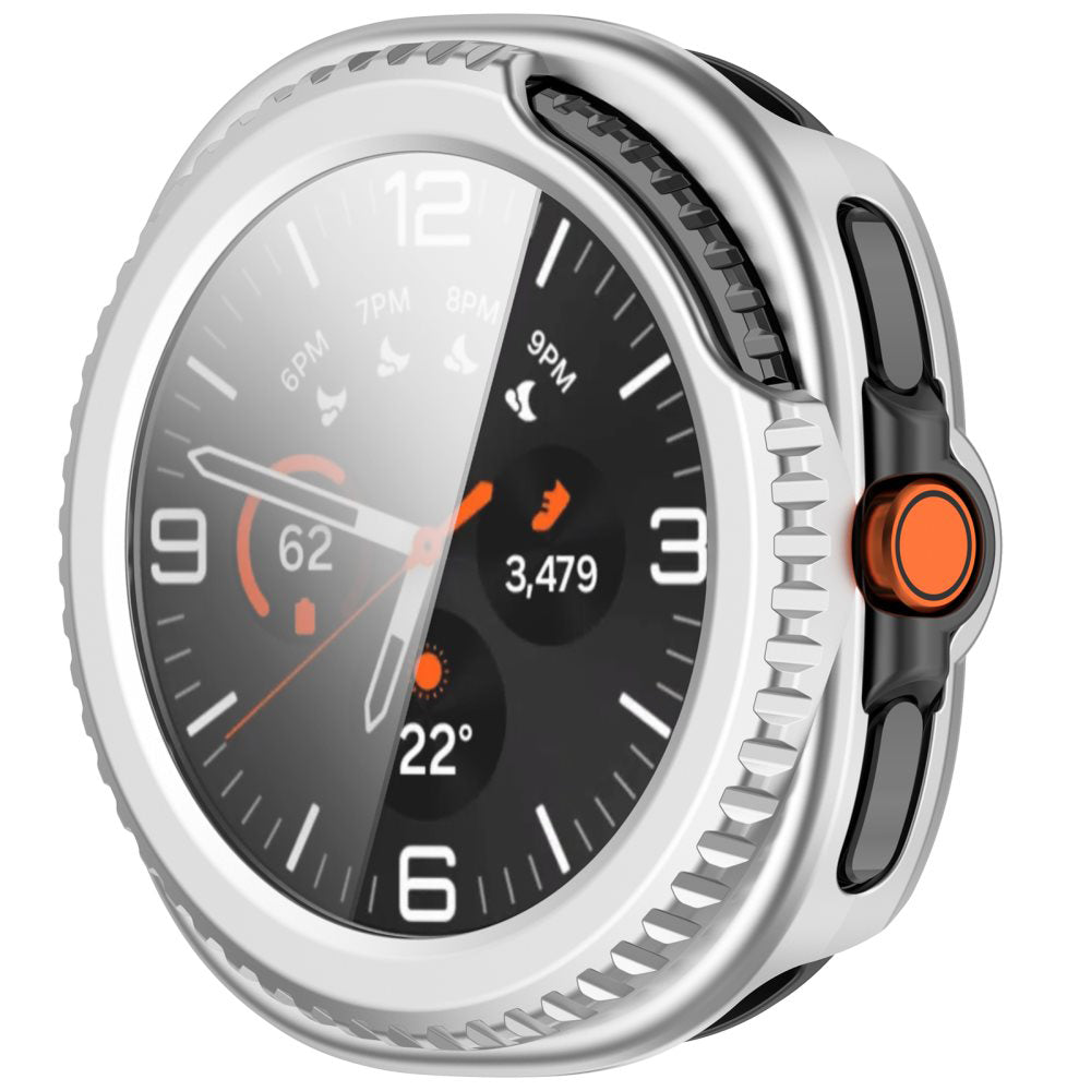 Techsuit Defense360 Pro tok Samsung Galaxy Watch8 Classic-hoz, Ezüst