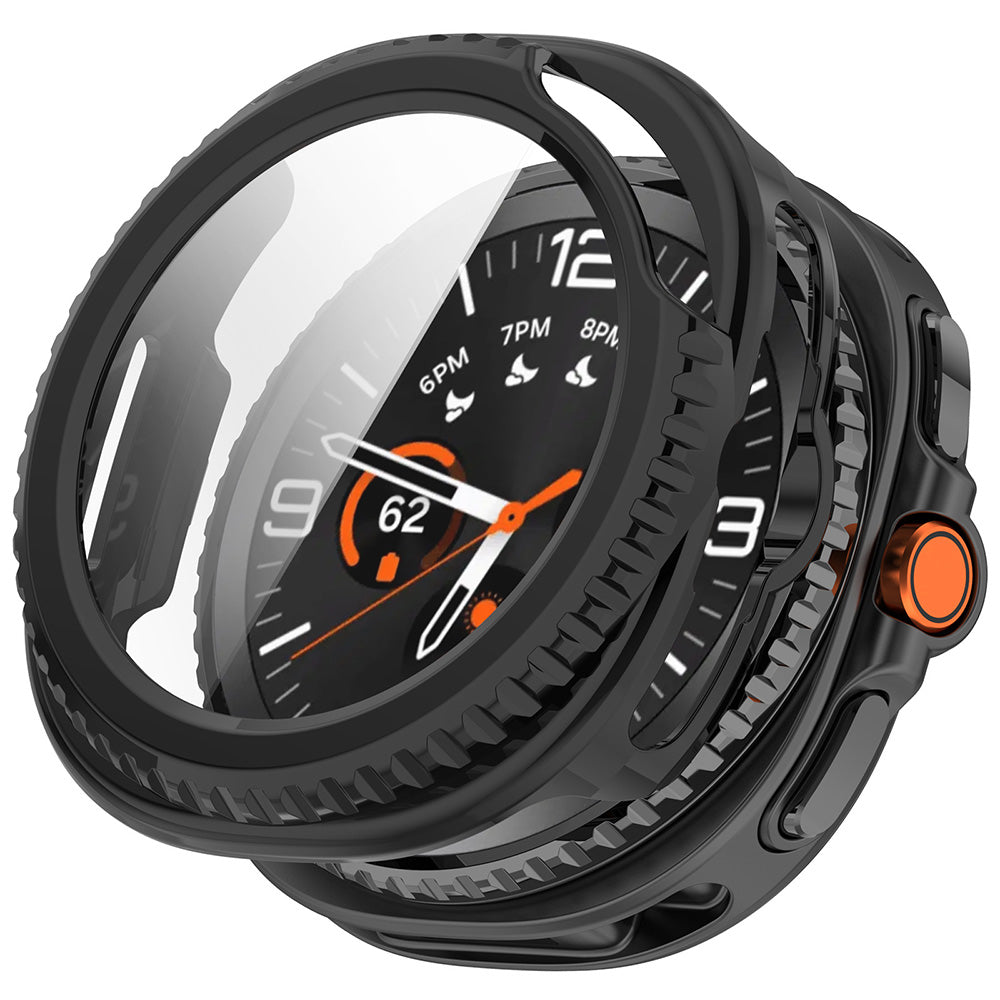 Techsuit Defense360 Pro tok Samsung Galaxy Watch8 Classic-hoz, fekete