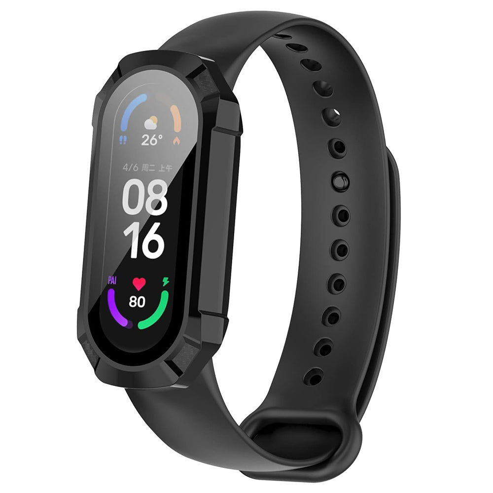 Techsuit Defense360 Pro tok Xiaomi Smart Band 6 / Band 5 / Band 4-hez, fekete
