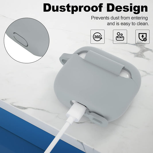 Techsuit szilikon tok Apple AirPods 3-hoz, lila