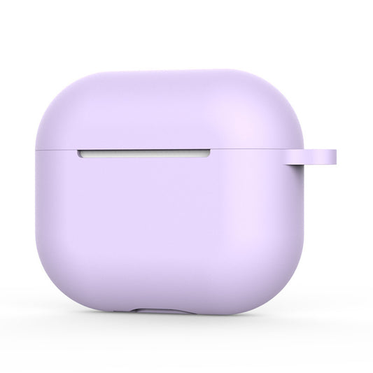 Techsuit Szilikon tok Apple AirPods 4-hez, Lila