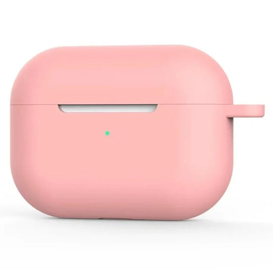 Techsuit Szilikon tok Apple AirPods 4-hez, Sötét rózsaszín