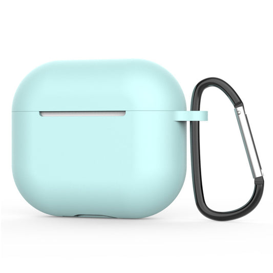 Techsuit szilikon tok Apple AirPods 4-hez, világos türkiz