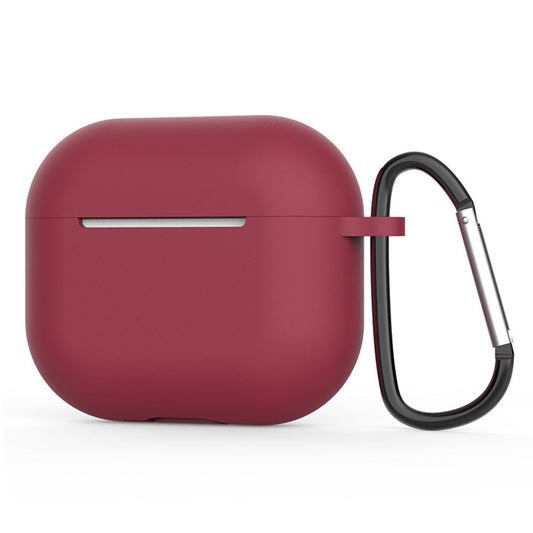 Techsuit Szilikon tok Apple AirPods 4-hez, Bordó