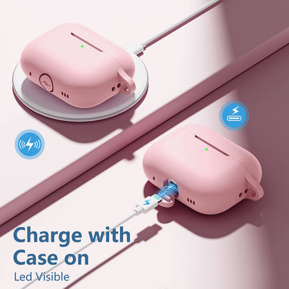 Techsuit szilikon tok Apple AirPods Pro sorozathoz, rózsaszín