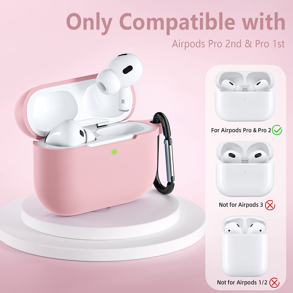 Techsuit szilikon tok Apple AirPods Pro sorozathoz, rózsaszín
