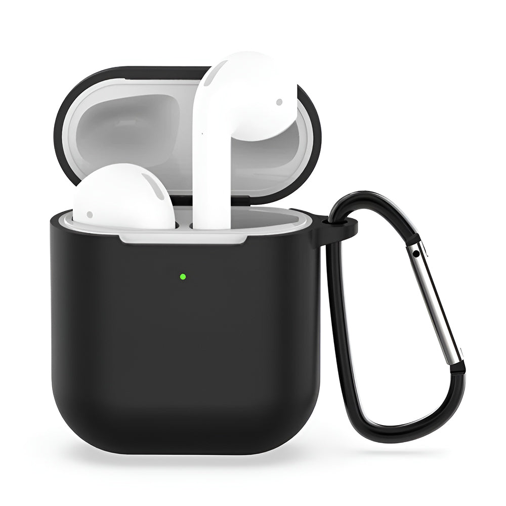 Techsuit Silicone tok Apple AirPods Gen 1 / Gen 2-hez, Fekete