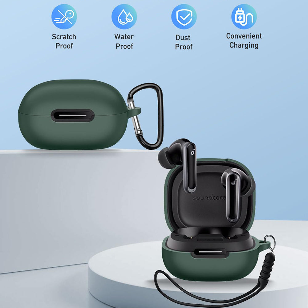 Techsuit Silicone tok Apple AirPods Gen 1 / Gen 2-hez, Fekete