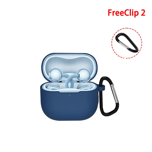 Techsuit Silicone tok Huawei FreeClip 2-hez, Fekete
