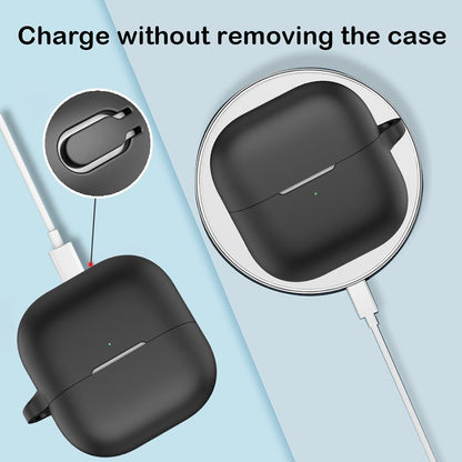 Techsuit Silicone tok Huawei FreeClip 2-hez, Fekete