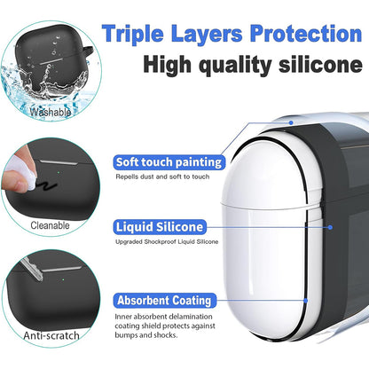 Techsuit Silicone tok Huawei FreeClip 2-hez, Fekete