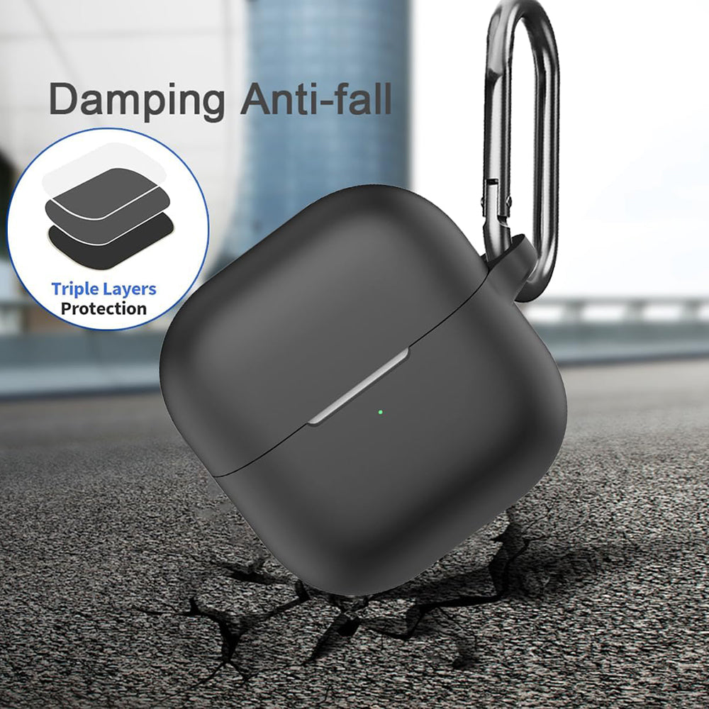 Techsuit Silicone tok Huawei FreeClip 2-hez, Fekete