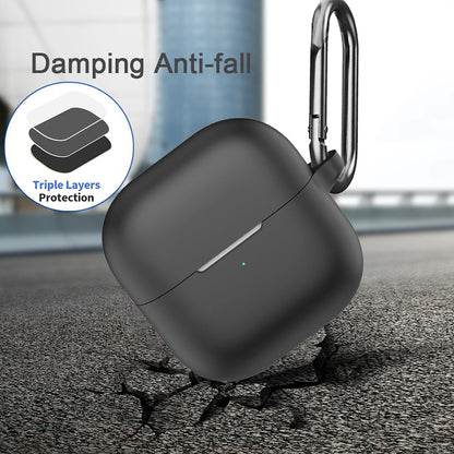 Techsuit Silicone tok Huawei FreeClip 2-hez, Fekete