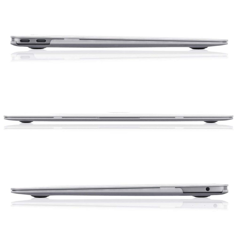 Techsuit UltraShell Case for Apple MacBook Air M2 13inch (2024) / Air M2 13inch (2022), Matte Transparent