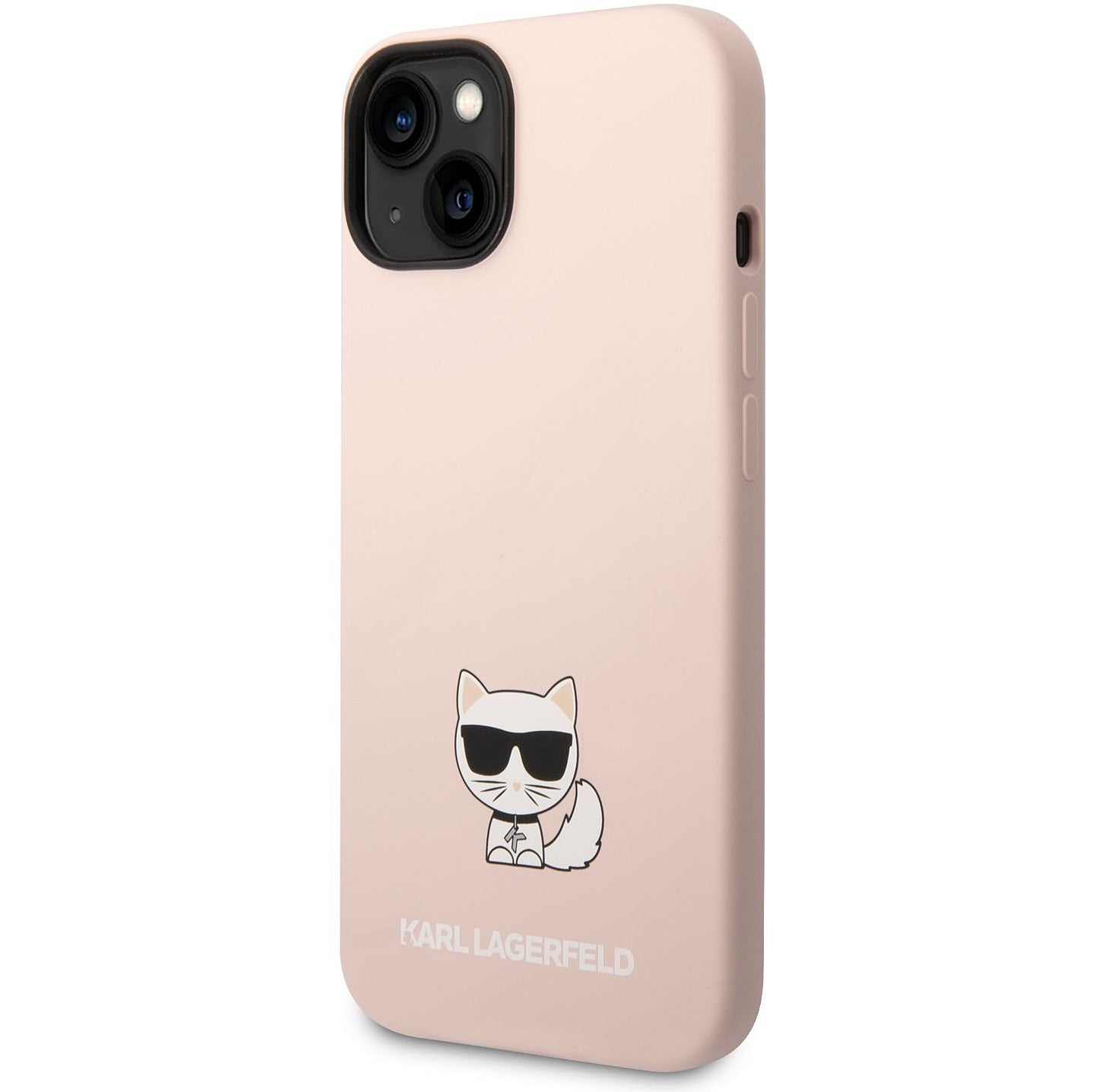 Tok Apple iPhone 14 Plus-hoz, Karl Lagerfeld, Silicone Body Choupette, Rózsaszín