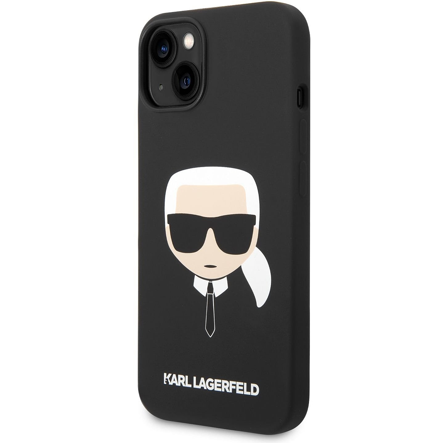 MagSafe tok Apple iPhone 14 Plus-hoz, Karl Lagerfeld, Liquid Silicone Karl Head, Fekete