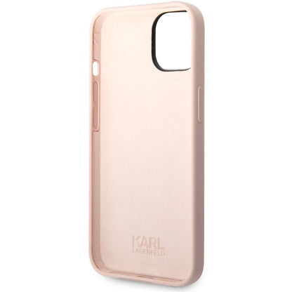 Tok Apple iPhone 14 Plus-hoz, Karl Lagerfeld, Silicone Body Choupette, Rózsaszín