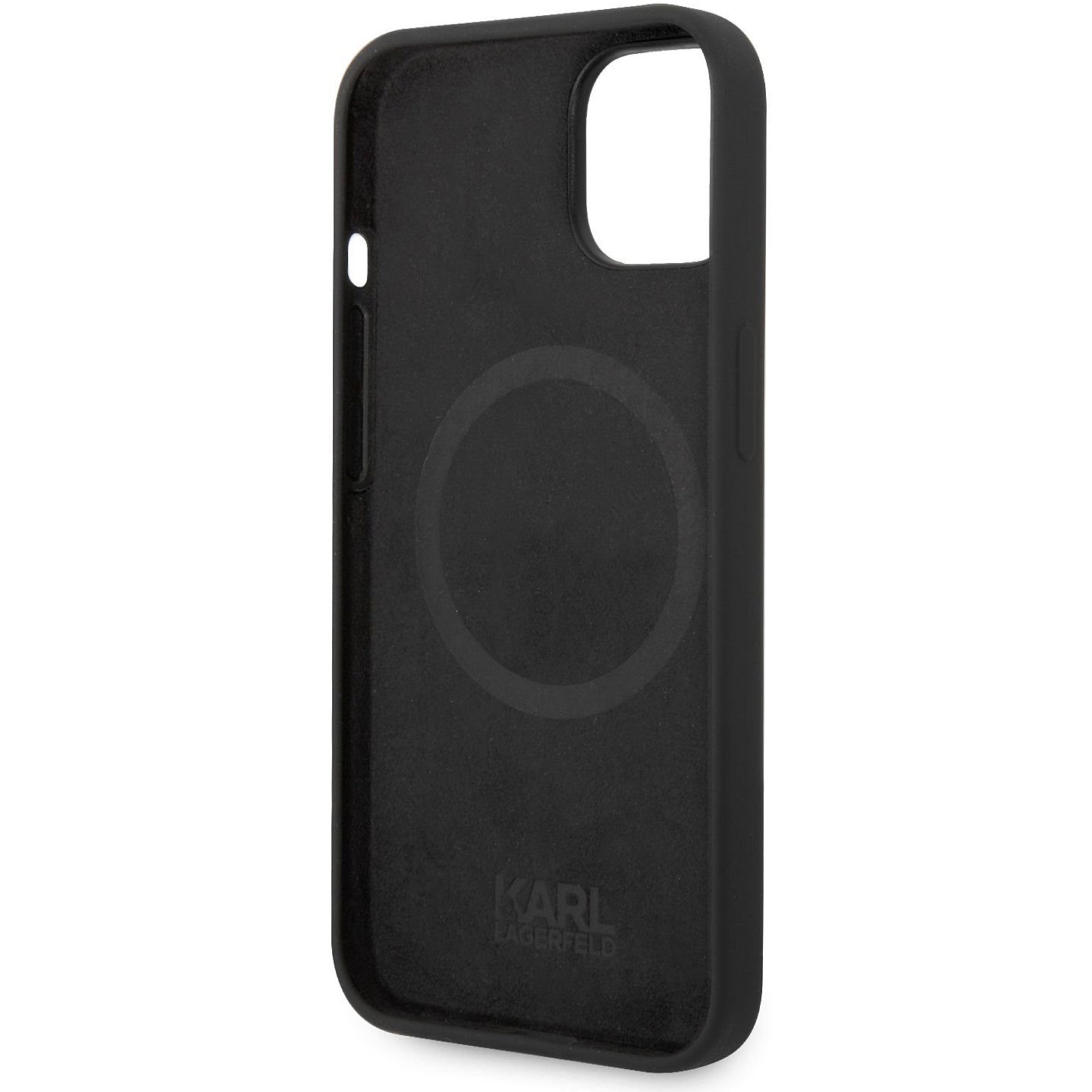 MagSafe tok Apple iPhone 14 Plus-hoz, Karl Lagerfeld, Liquid Silicone Karl Head, Fekete