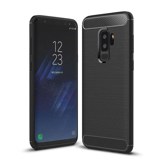 Tok Samsung Galaxy S9+ G965-hez, OEM, karbon, fekete