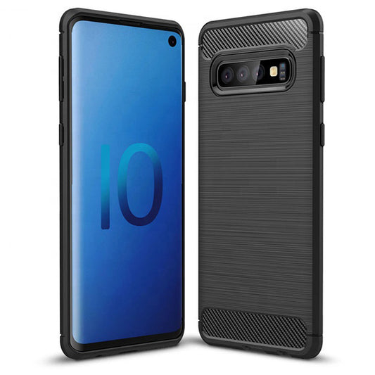 Tok Samsung Galaxy A50s A507 / A30s A307 / A20 A205 / A50 A505 / A30 A305 készülékekhez, OEM, karbon, fekete