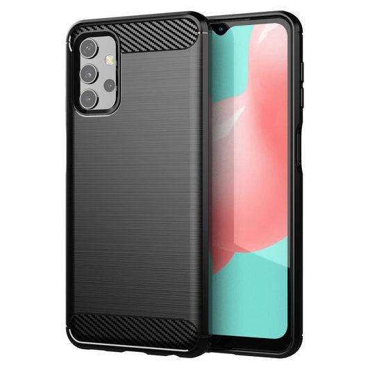 Tok Samsung Galaxy A32 A325-hez, OEM, karbon, fekete