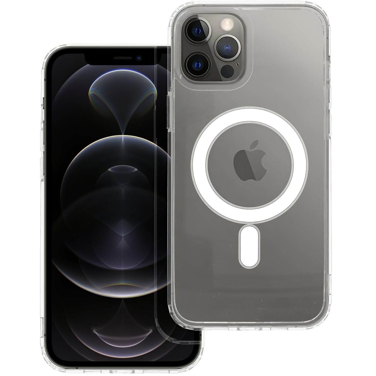 MagSafe tok Apple iPhone 12 Pro Max-hoz, OEM, Átlátszó, Tiszta