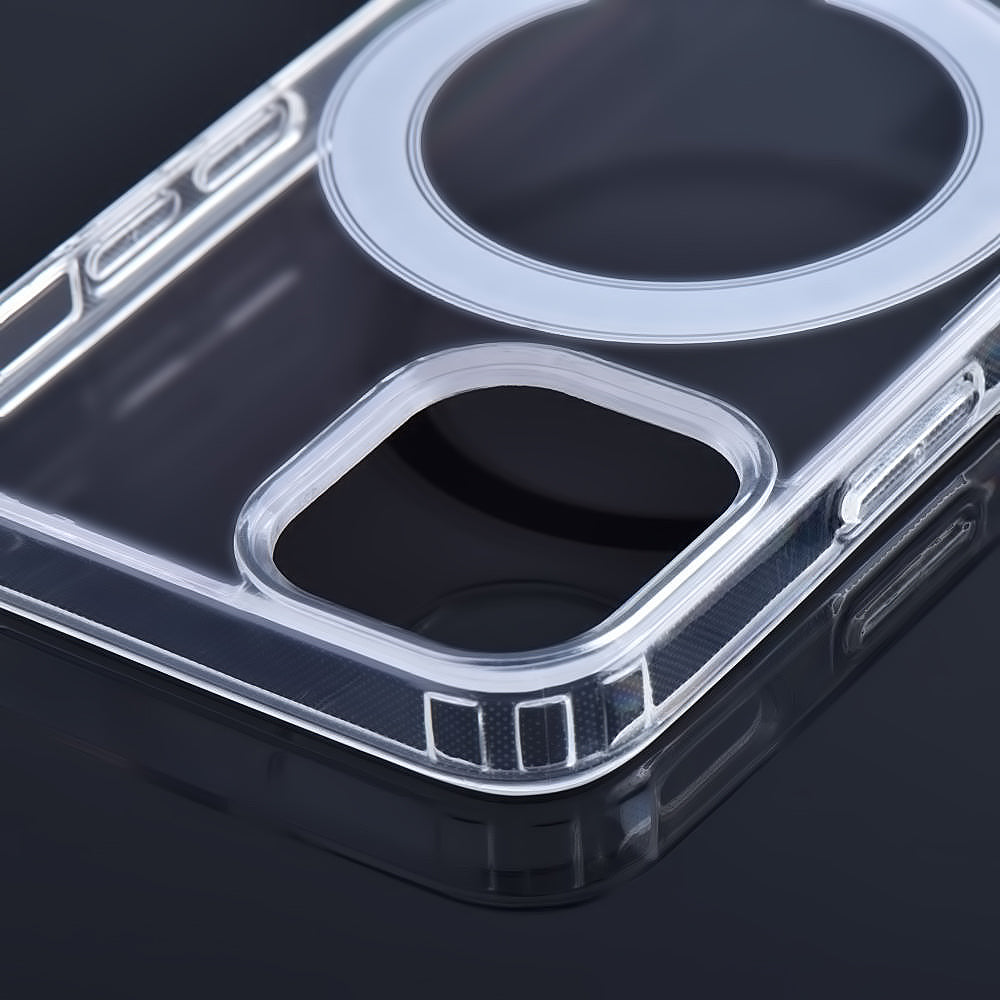 MagSafe tok Apple iPhone 14 Pro Max-hoz, OEM, Átlátszó, Tiszta