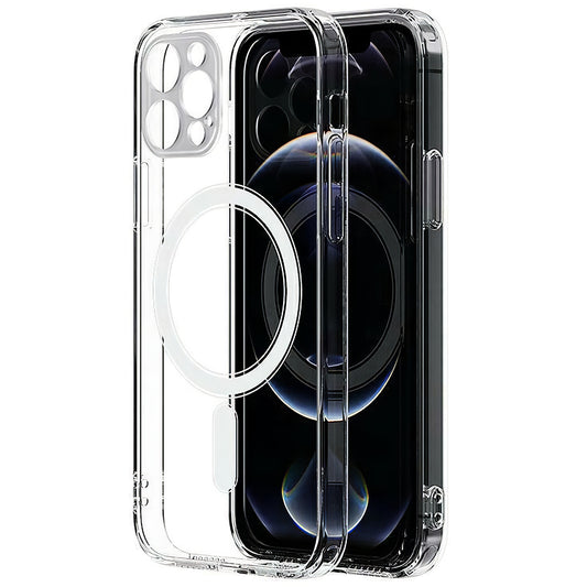 MagSafe tok Apple iPhone 13 Pro-hoz, OEM, mágneses ütésálló, átlátszó