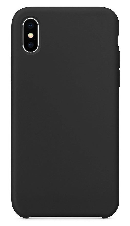 Tok Apple iPhone XS / X-hez, OEM, tiszta szilikon, fekete