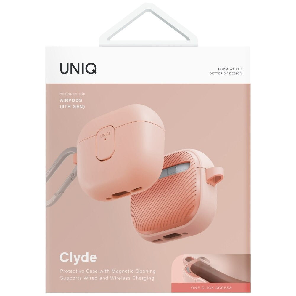 UNIQ Clyde tok Apple AirPods 4-hez, Korall