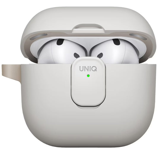 UNIQ Clyde tok Apple AirPods 4-hez, Szürke Bézs