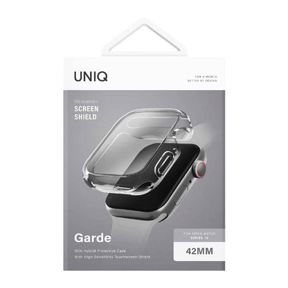 UNIQ Garde tok Apple Watch Series 11 42mm-hez, Átlátszó