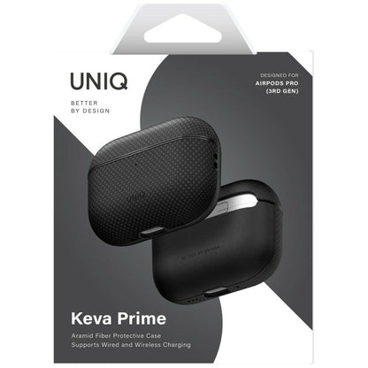 UNIQ Keva Prime tok Apple AirPods Pro 3-hoz, Fekete