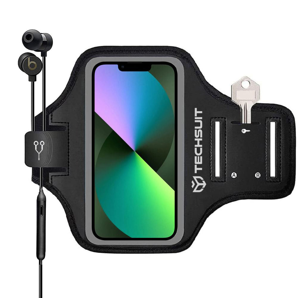 Univerzális telefontok max. 6,8 hüvelyk, Techsuit, Sports TH20, fekete