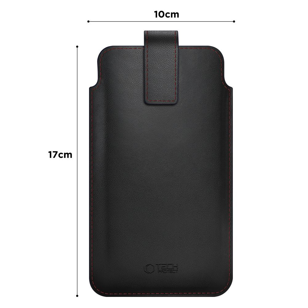 Univerzális Telefon Tok, Tech-Protect, SM65, Fekete-Piros
