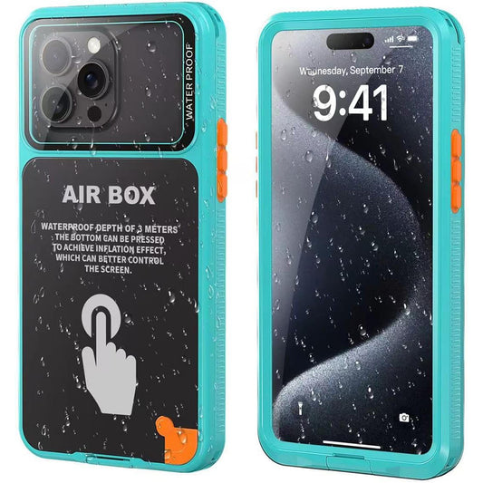 Univerzális vízálló tok max. 6,1 hüvelykes telefonhoz, ShellBox, AirBox, kék