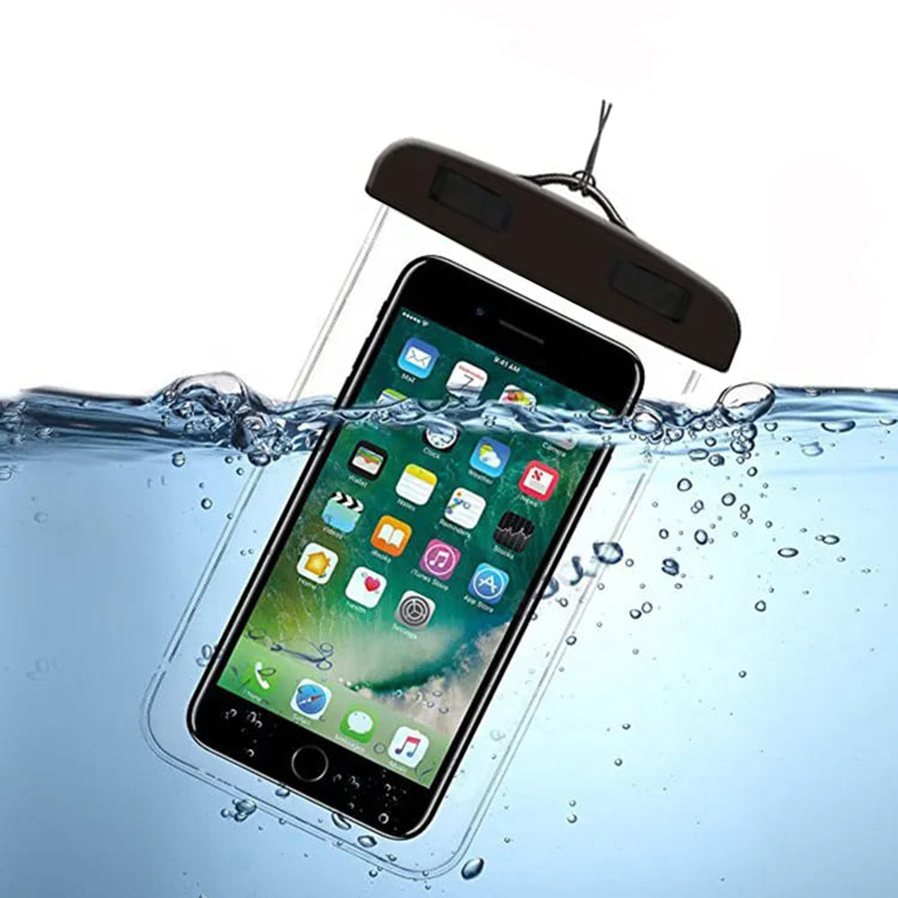 Techsuit univerzális vízálló telefontok max. 6,5 hüvelyk, fekete